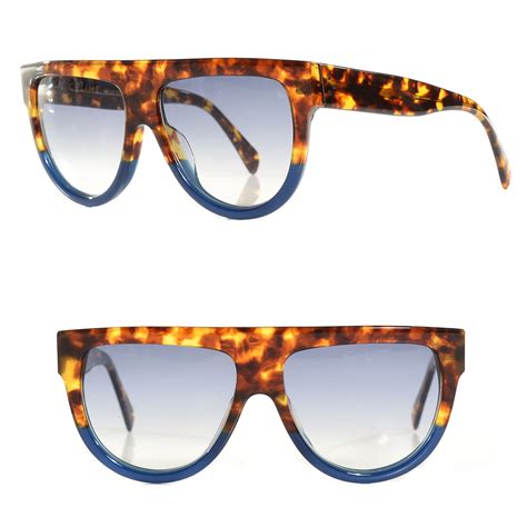 celine sunglasses havana blue